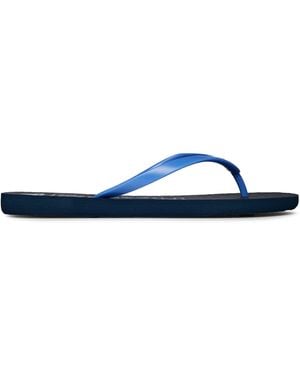 Roxy Tahiti Floral Flip Flops - Blue