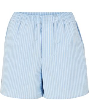 Ami Paris Ami Stripe Short Ld61 - Blue