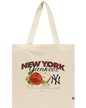 KTZ Fruit Canvas Tote Bags - Natural