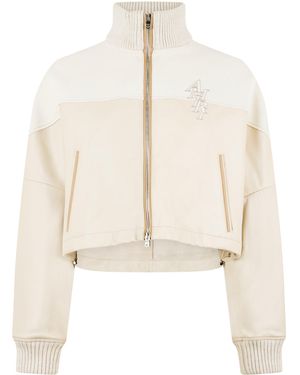 Amiri Stacked Logo Track Jacket - Natural