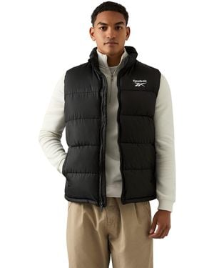 Reebok Heavyweight Quilted Puffer Gilet - Black