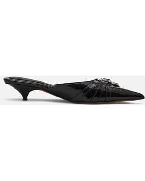 Marc Jacobs Emma Kitten Heeled Mules - Black