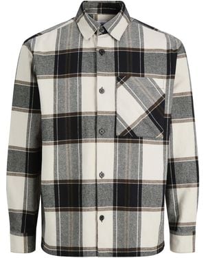Jack & Jones Jackson Cotton Long-Sleeve Overshirt - Grey