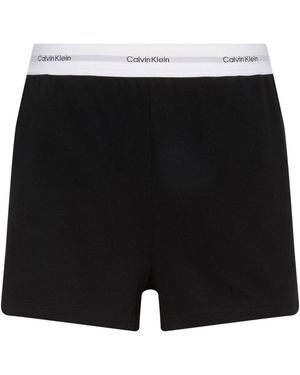 Calvin Klein Fleece Jogger Shorts - Black