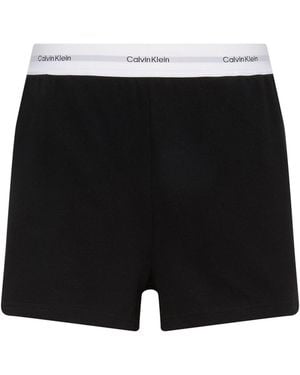Calvin Klein Fleece Jogger Shorts - Black
