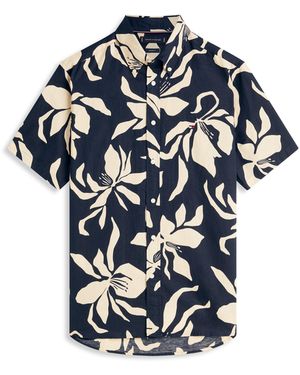 Tommy Hilfiger Patterned Short Sleeve Shirt - Blue