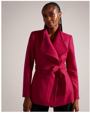 Ted Baker Ted Rytaa Wrap Coat Ld99 - Red