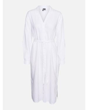 Vero Moda Linn Shirt Dress - White