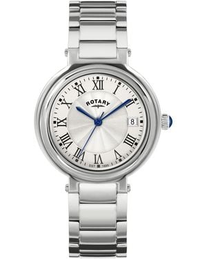 Rotary Ladies Heritage Dial Ss Bracelet Wat - Metallic