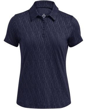 Under Armour Ladies Playoff 3.0 Jacquard Polo Shirt - Blue