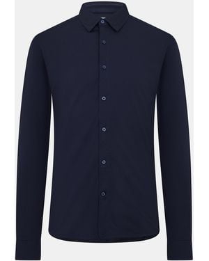 ONLY Long-Sleeve Plain Shirt - Blue