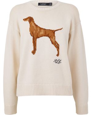 Ralph Lauren Crew Neck Jumper - White