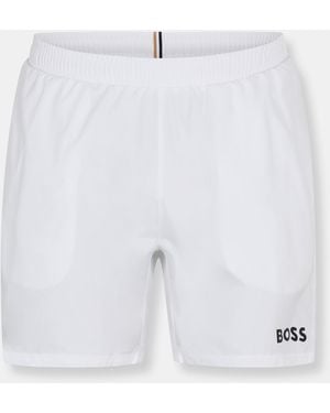 BOSS Dolphin Swim Shorts - White