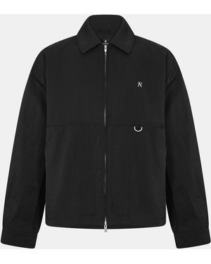 Represent Modern Fit Overshirt - Black