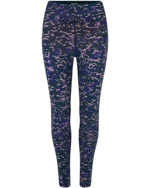 Reebok Modern Safari Cotton Performance Gym Leggings - Blue