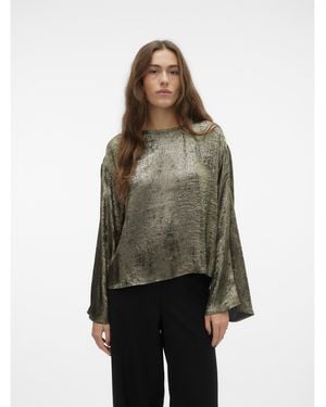 Vero Moda Katie Long-Sleeve Blouse - Brown