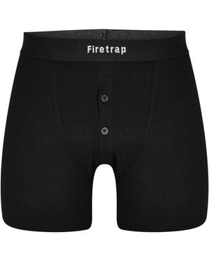 Firetrap 2 Pack Boxers - Black