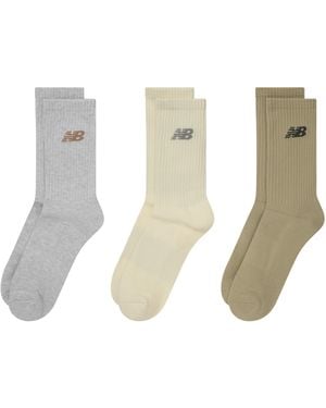 New Balance Everyday Crew Socks 3-Pack Adults - White
