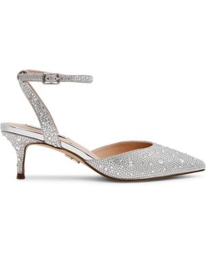 Steve Madden Kitten Heeled Mules - White