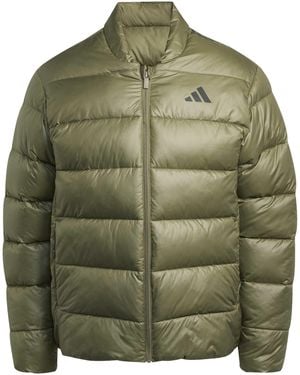 adidas Essentials Hooded Full-Zip Puffer Jacket - Green