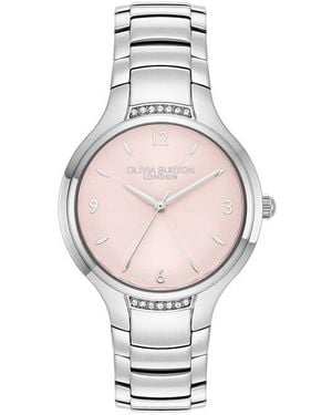 Olivia Burton 34mm Lea Bracelet Watch - Metallic