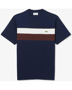 Lacoste Jersey Colourblock T-Shirt - Blue