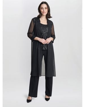 Gina Bacconi Jessica Three Piece Jersey Trouser Suit - Black