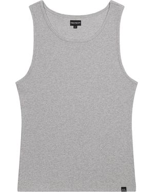No Fear Ribbed Vest Top - Natural