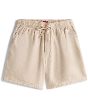 Tommy Hilfiger Seersucker Tracksuit Shorts - Natural