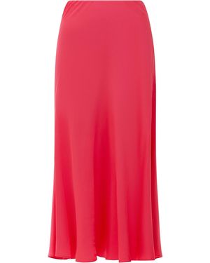 French Connection Ennis Slip Midi Skirt - Red