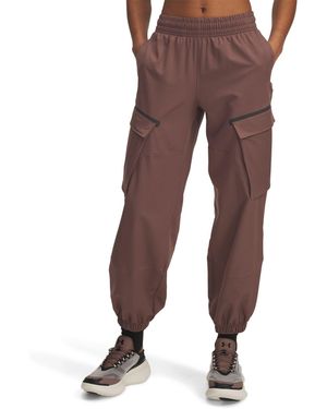 Under Armour Unstoppable Closed Hem Jersey Joggers - Brown