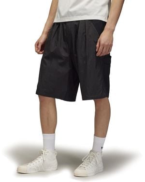 Y-3 Nylon Woven Tracksuit Shorts - Black