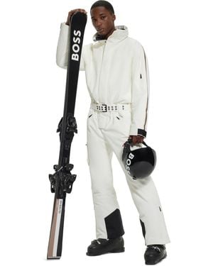 BOSS Waterproof Insulated Ski Suits - White
