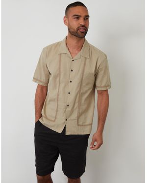 Threadbare Short-Sleeve Bowling Shirt - Multicolour
