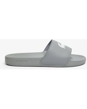 Lacoste Serve Pool Slides - Grey