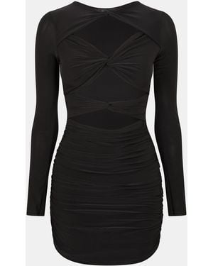 Missy Empire Slinky Cut Out Dress - Black