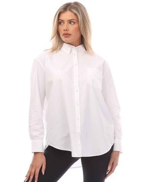 GANT Relaxed Fit Luxury Poplin Shirt - White