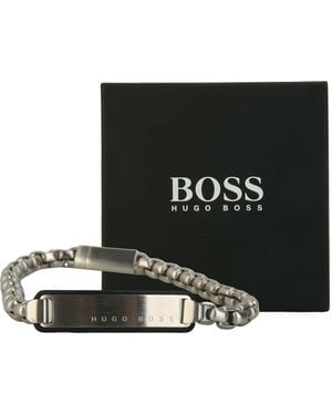 HUGO Id Stainless Steel Bracelet - Black