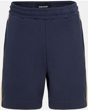 Lyle & Scott Fleece Jogger Shorts - Blue
