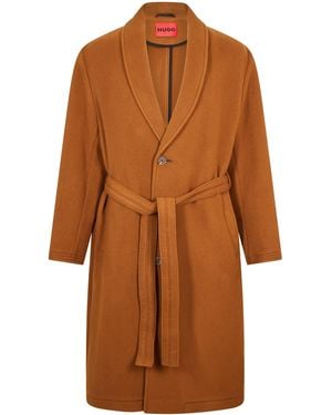 HUGO Overcoat - Brown