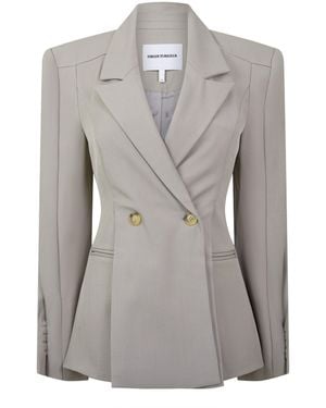 The Couture Club Couture Cinch Blazer Ld71 - Grey