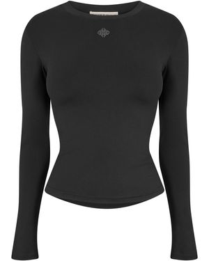 The Couture Club Sculpting Stretch Long Sleeve T-Shirt - Black