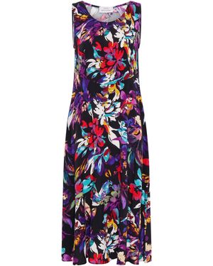 Gina Bacconi Dani Mult-Colour Floral Dress - Blue