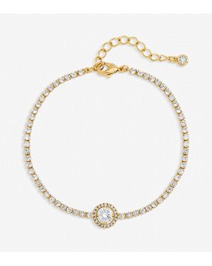 Jon Richard Plated And Crystal Stone Bracelet - Metallic