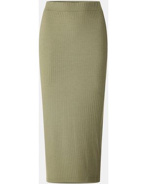 Pieces Midi Skirt - Green