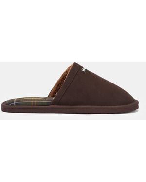 Barbour Everitt Mule Slippers - Brown