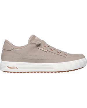 Skechers Arch Fit Arcade-Meet Ya There Canvas Trainers - Grey