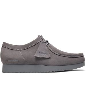 Clarks Wallabee Lite Suede Moc-Toe Shoes - Grey