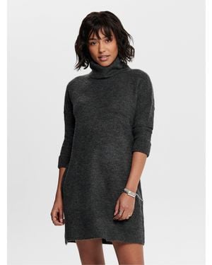 ONLY Cowl Neck Jumper Dress - Black