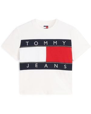 Tommy Hilfiger Cropped Crop Top - Red